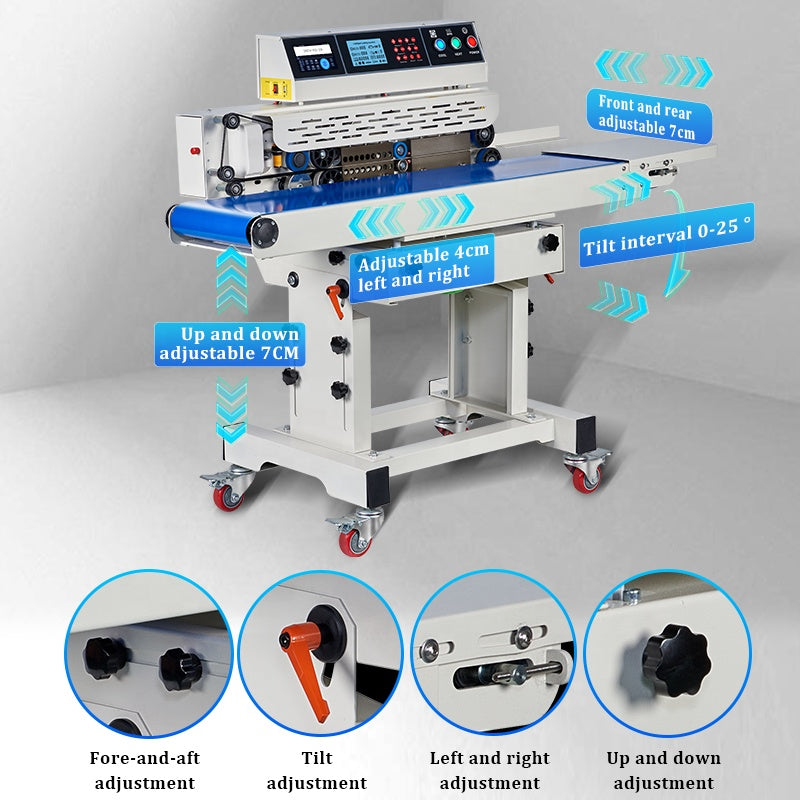 Heavy Duty 210A Continuous Automatic Smart Band Sealer for Plastic Film Bag