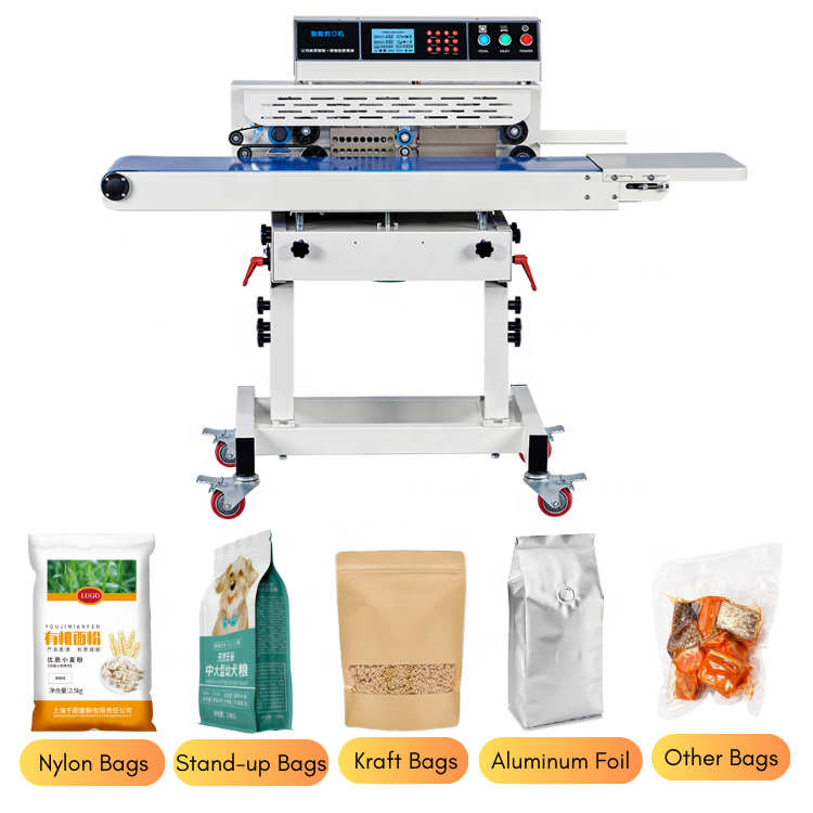 Smart Continuous Band Vacuum Sealer Machine Nitrogen Sealing Machine for Food Foil Pouches