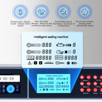 Heavy Duty 210A Continuous Automatic Smart Band Sealer for Plastic Film Bag