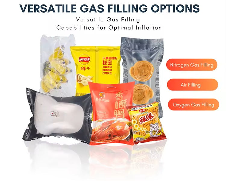 Smart Continuous Band Vacuum Sealer Machine Nitrogen Sealing Machine for Food Foil Pouches
